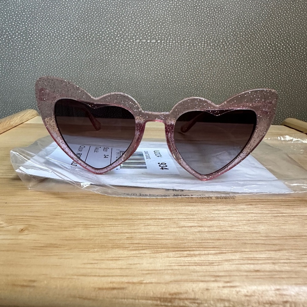 Rose Gold and Glitter Sunglasses